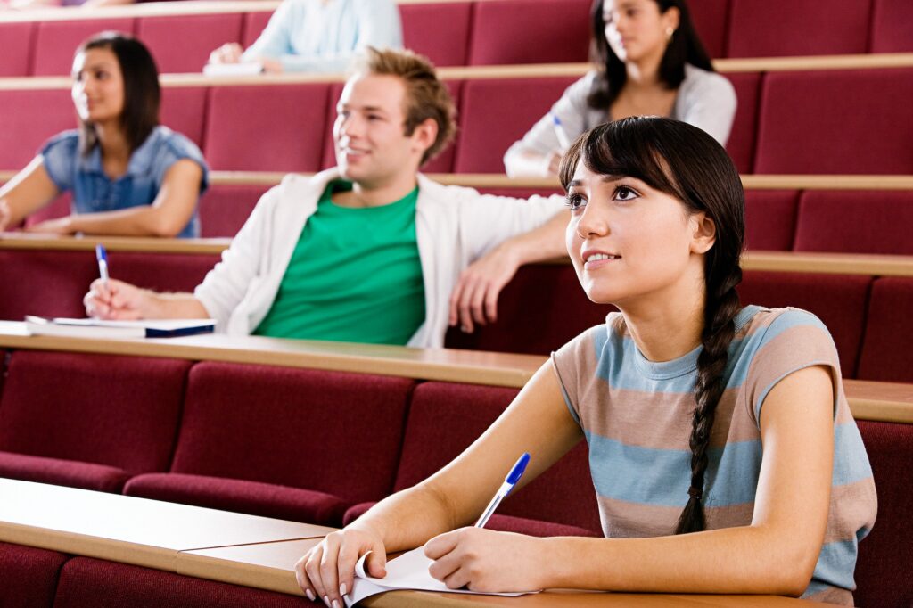 Students in lecture theatre