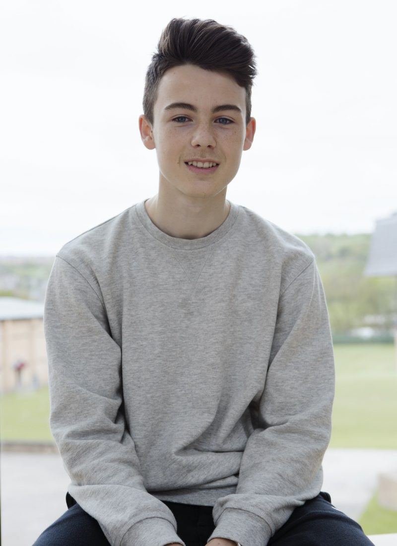 Portrait of teenage boy